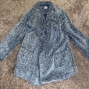 Fluffy grey cardigan